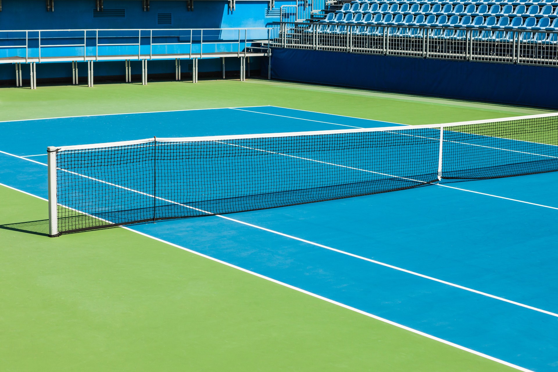 Lavage terrains de tennis 